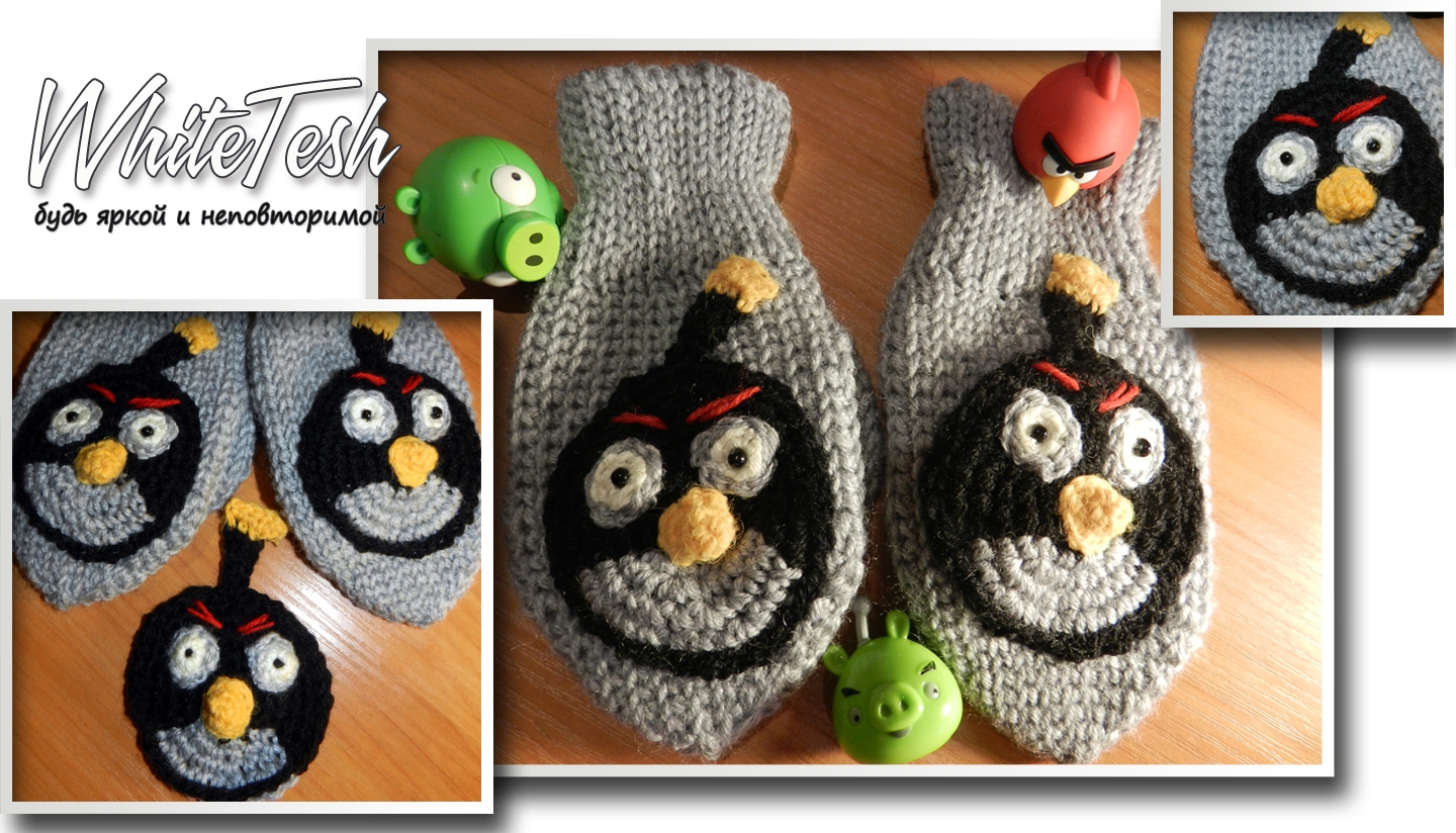 Рукавички "Angry birds"